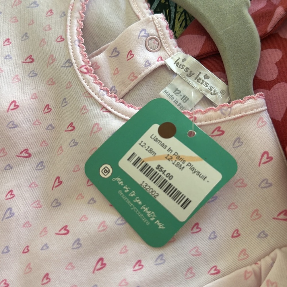 Kissy Kissy Pink Playsuit for Cozy Comfort - Picture 6 of 6